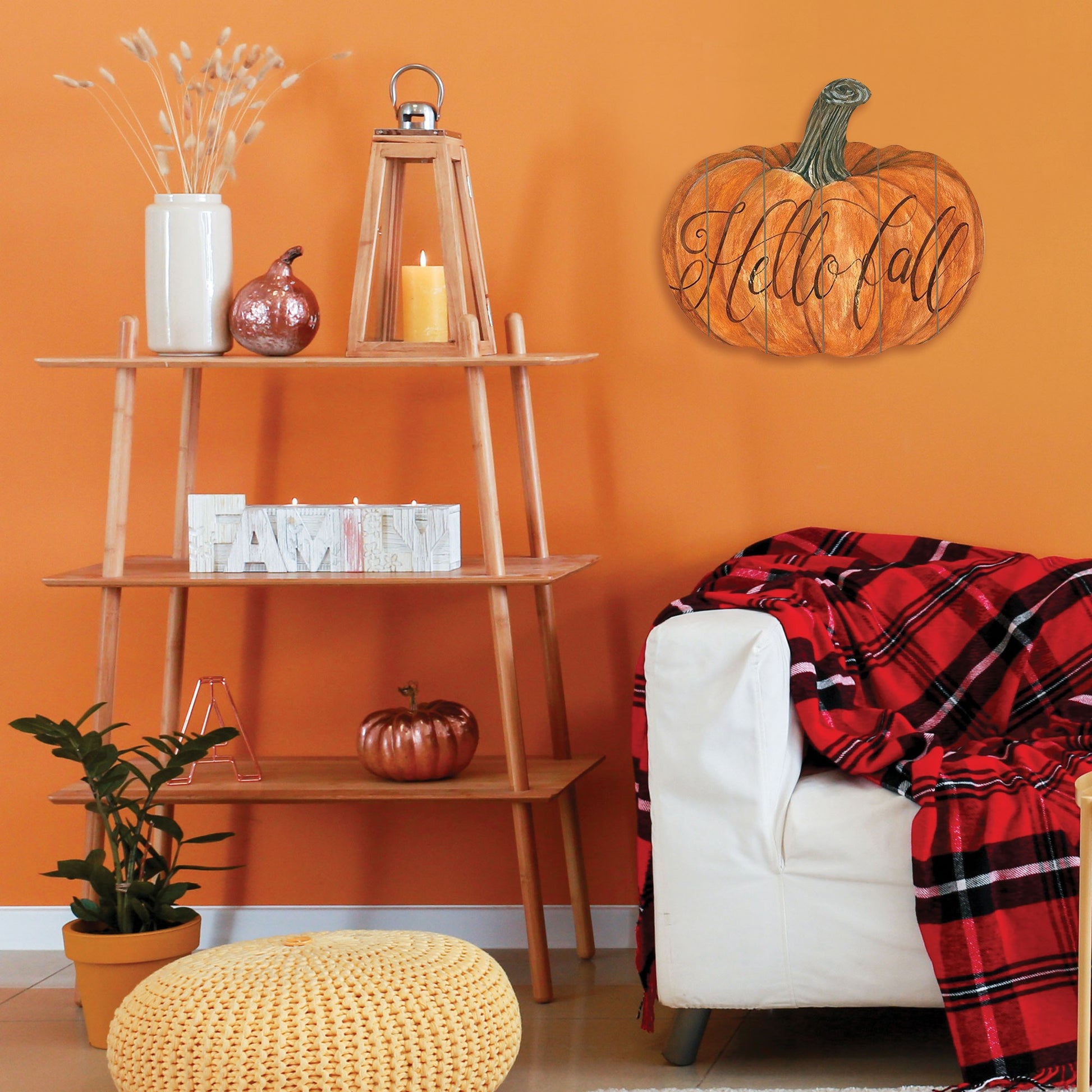 Hello Fall Unframed Print Wall Art-3