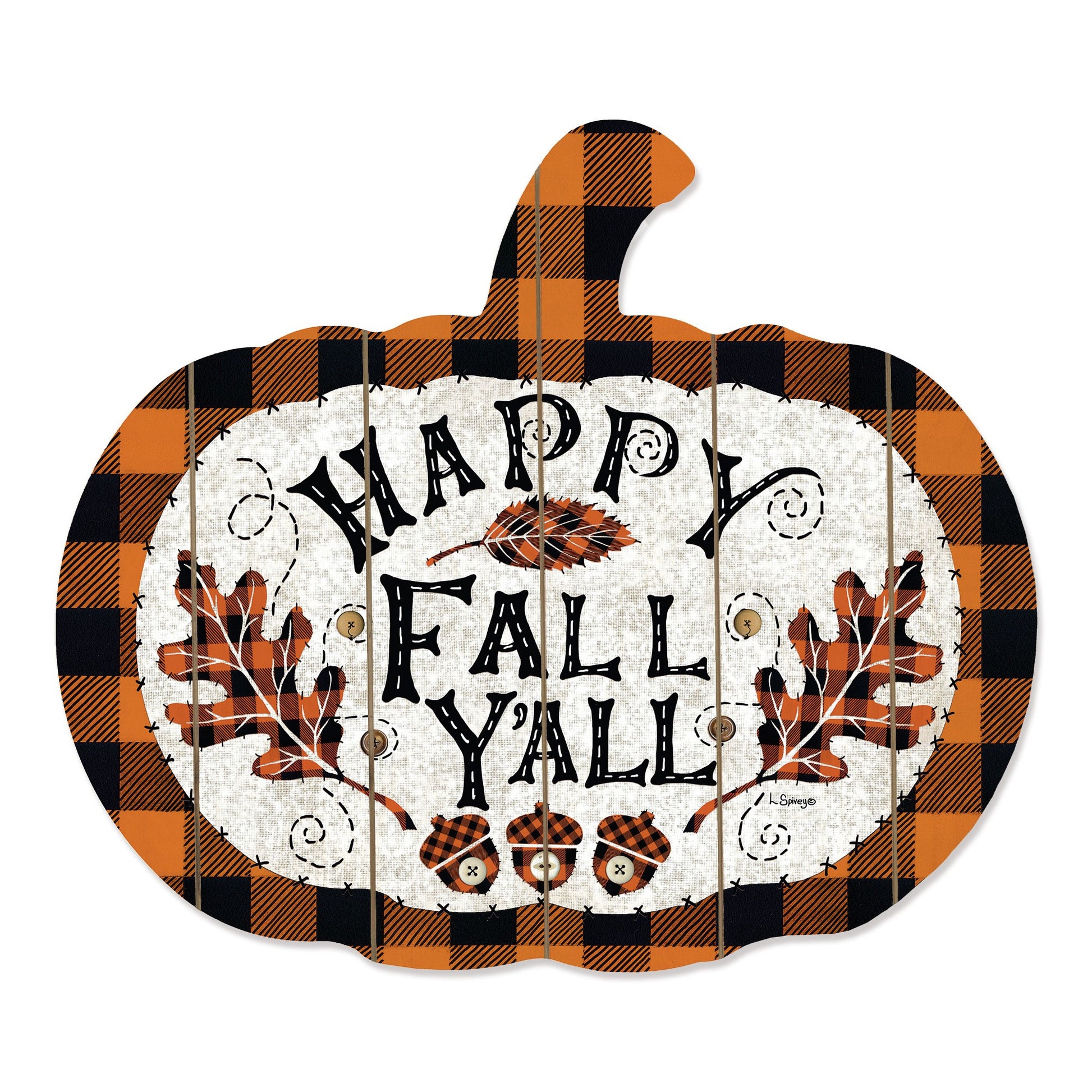 Happy Fall YAll Unframed Print Wall Art-1