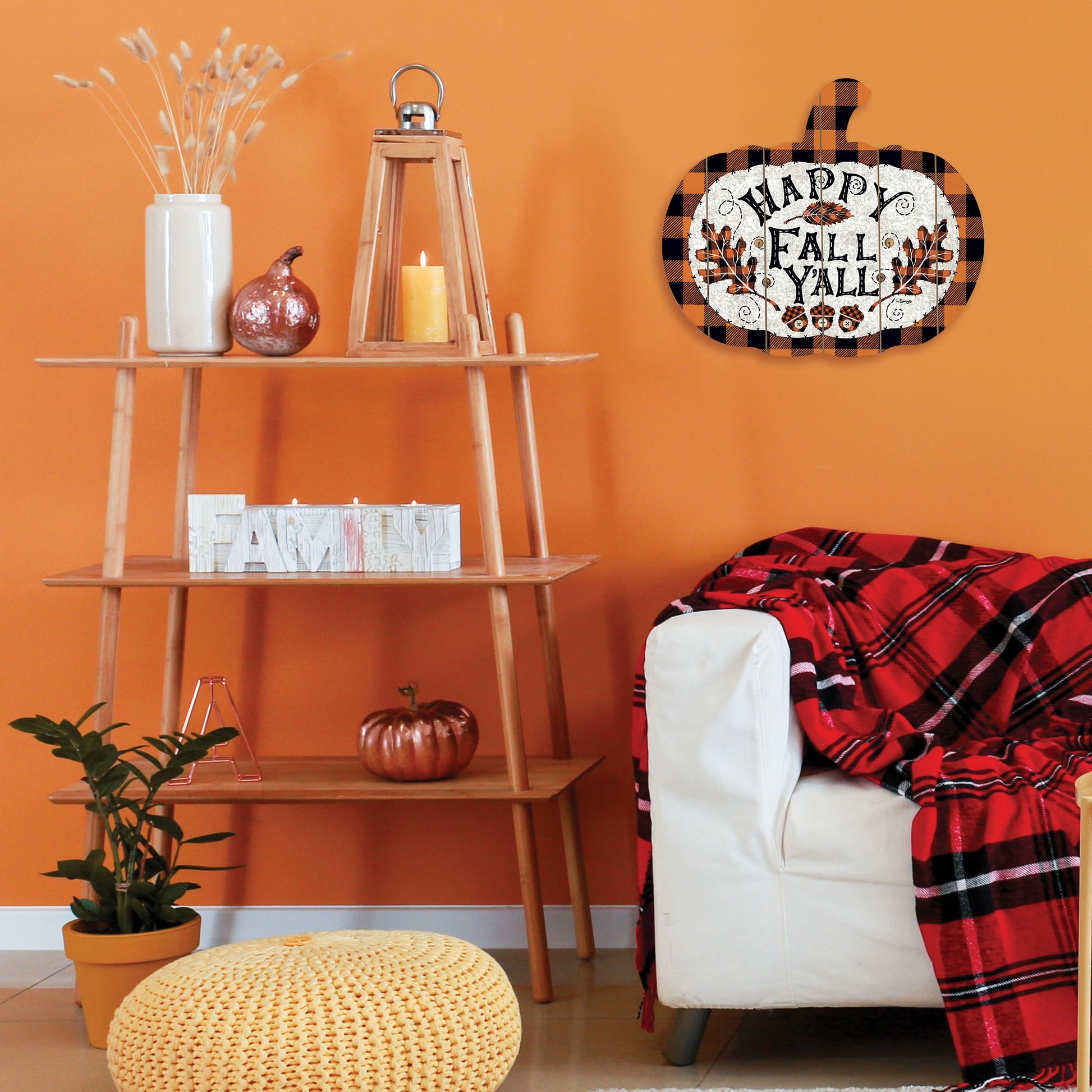 Happy Fall YAll Unframed Print Wall Art-3