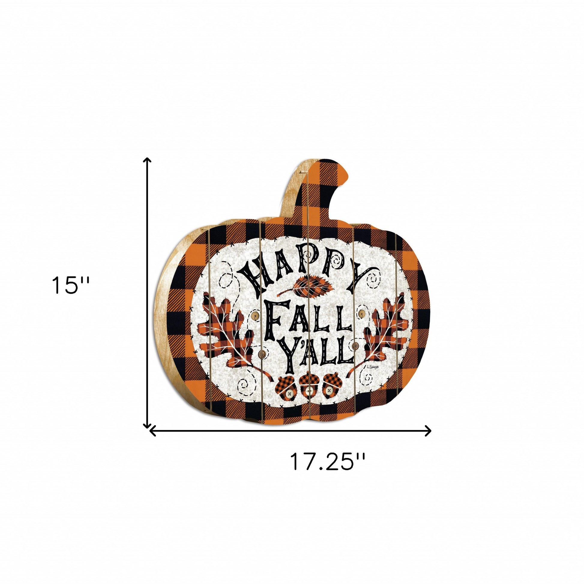 Happy Fall YAll Unframed Print Wall Art-4