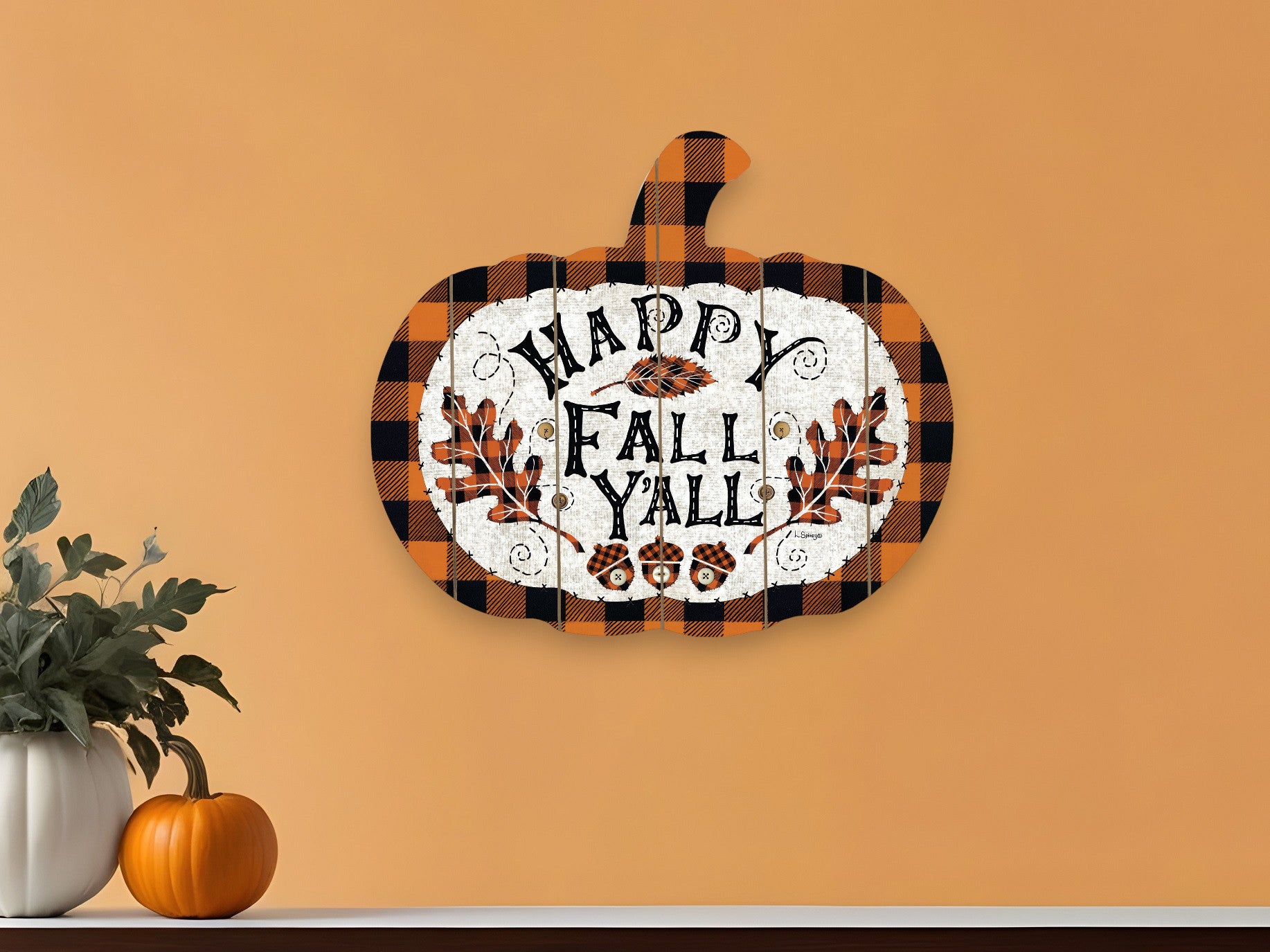 Happy Fall YAll Unframed Print Wall Art-0