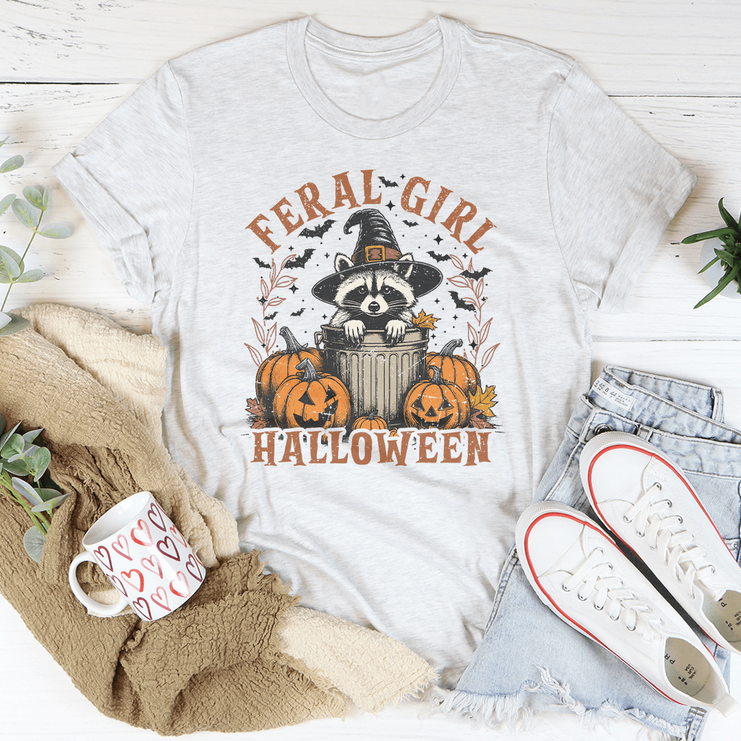 Feral Girl Halloween Tee-3