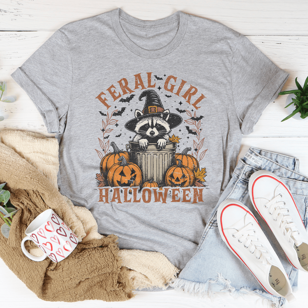 Feral Girl Halloween Tee-1