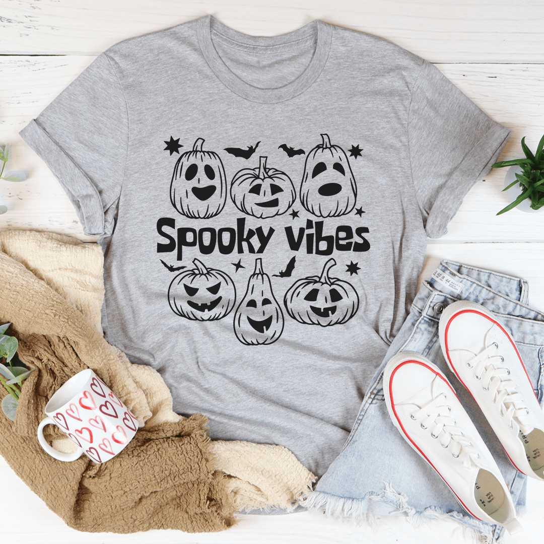 Spooky Vibes Pumpkins Tee-2