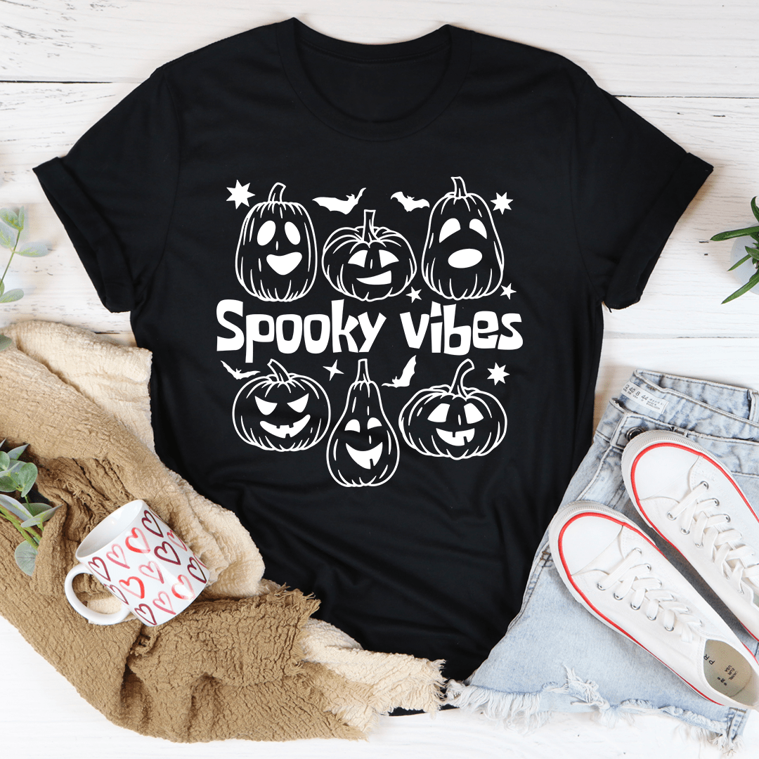 Spooky Vibes Pumpkins Tee-1